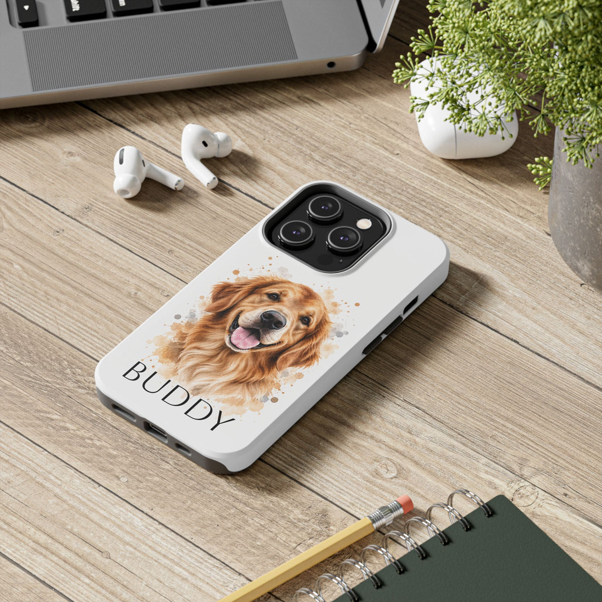 Personalized Pet Portrait Tough Phone Case