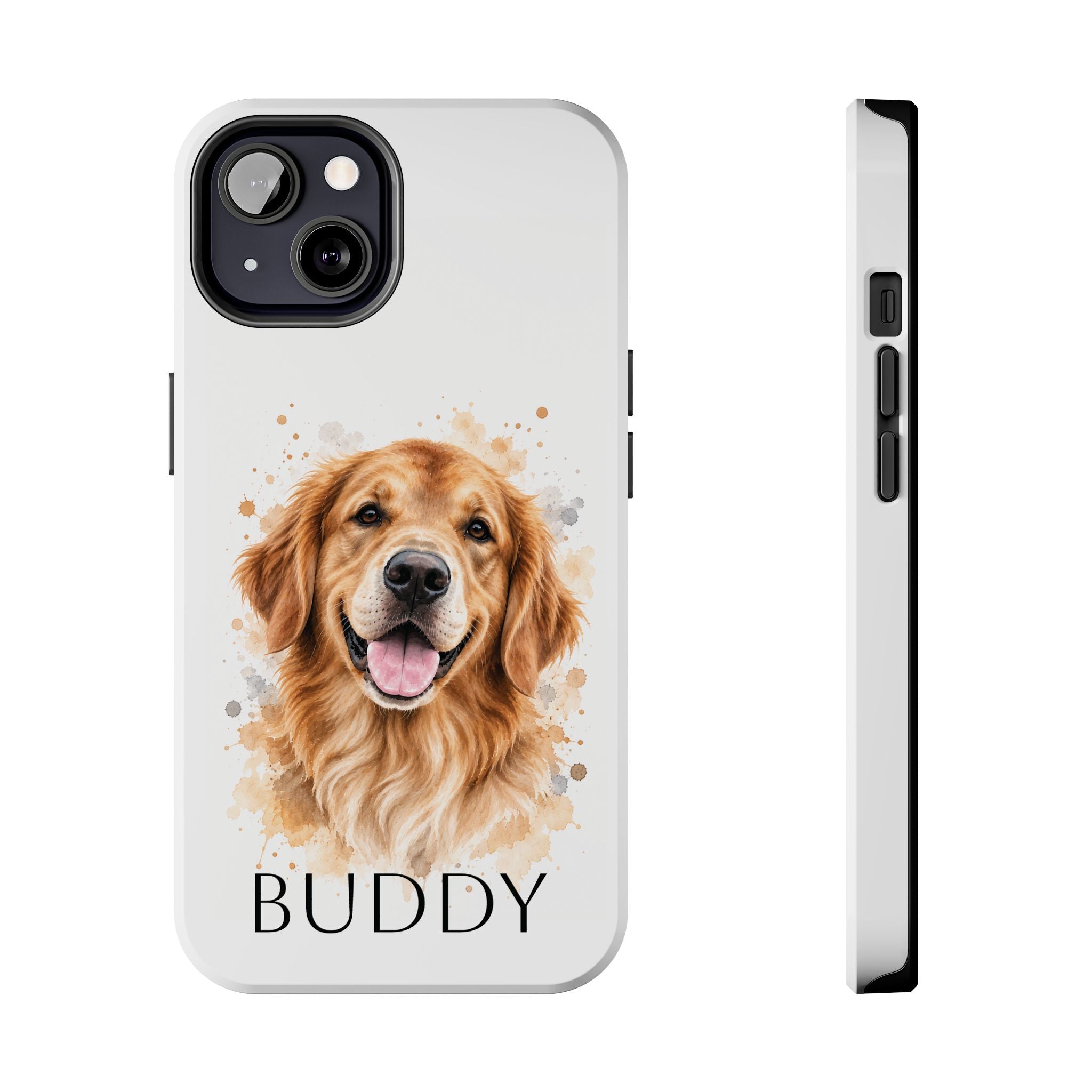 Personalized pet portrait tough phone case