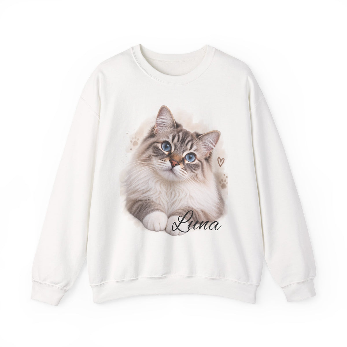 Personalized pet portrait crewneck sweatshirt