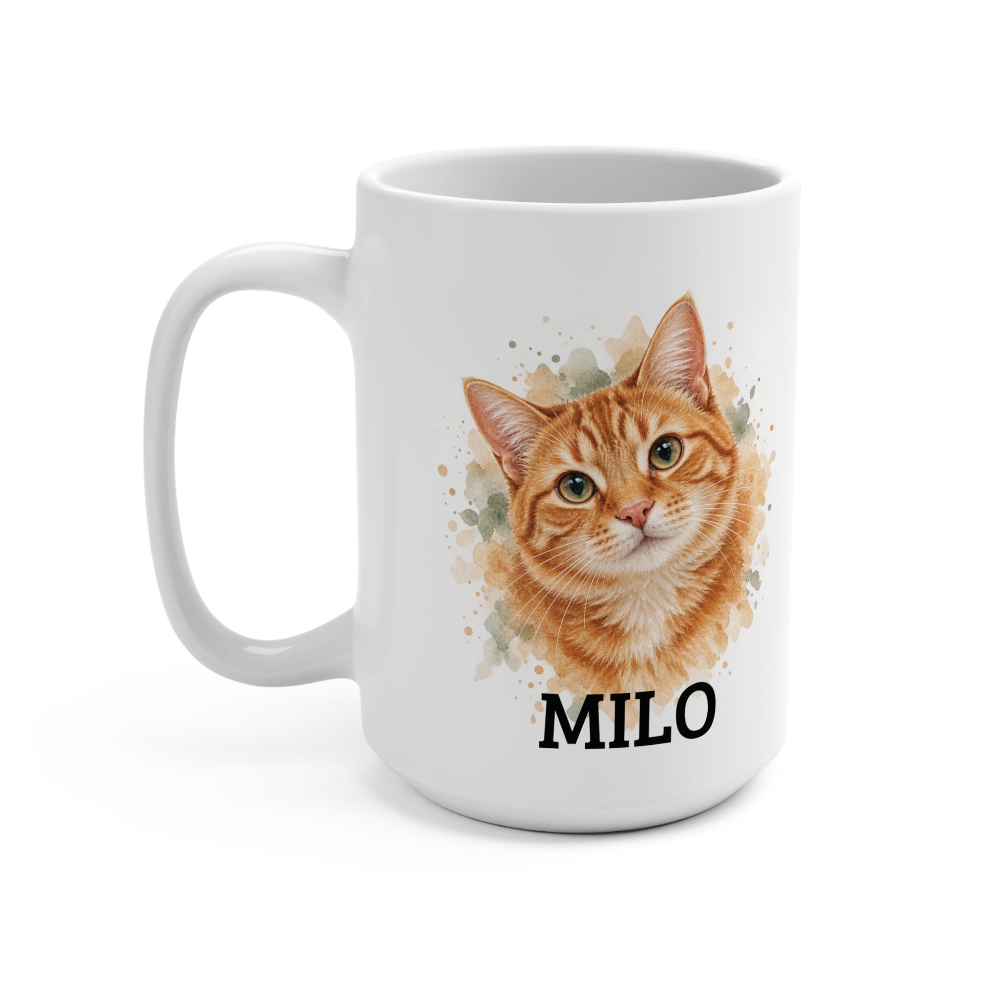 Personalized Pet Portrait Mug – 15 oz