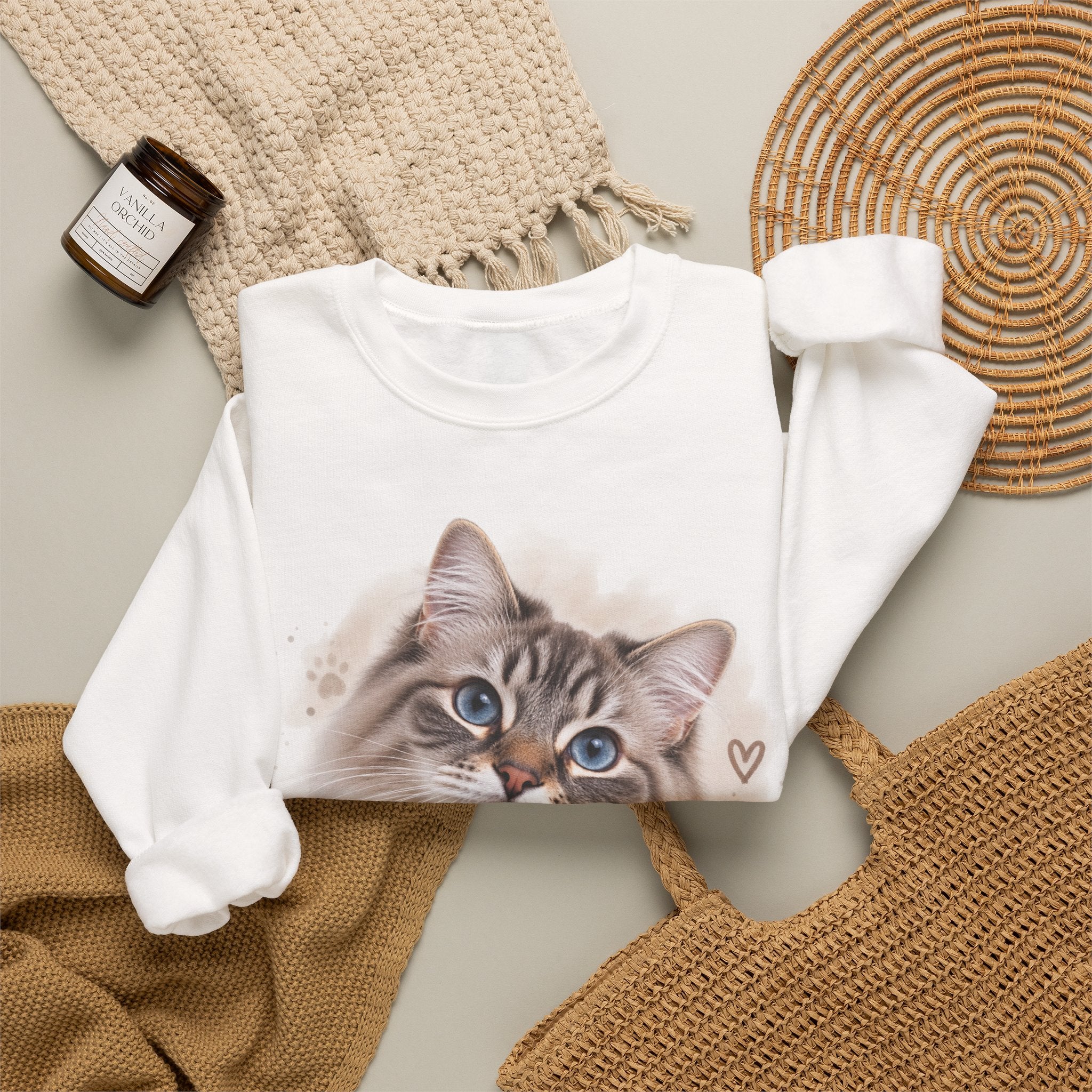 Personalized Pet Portrait Crewneck Sweatshirt