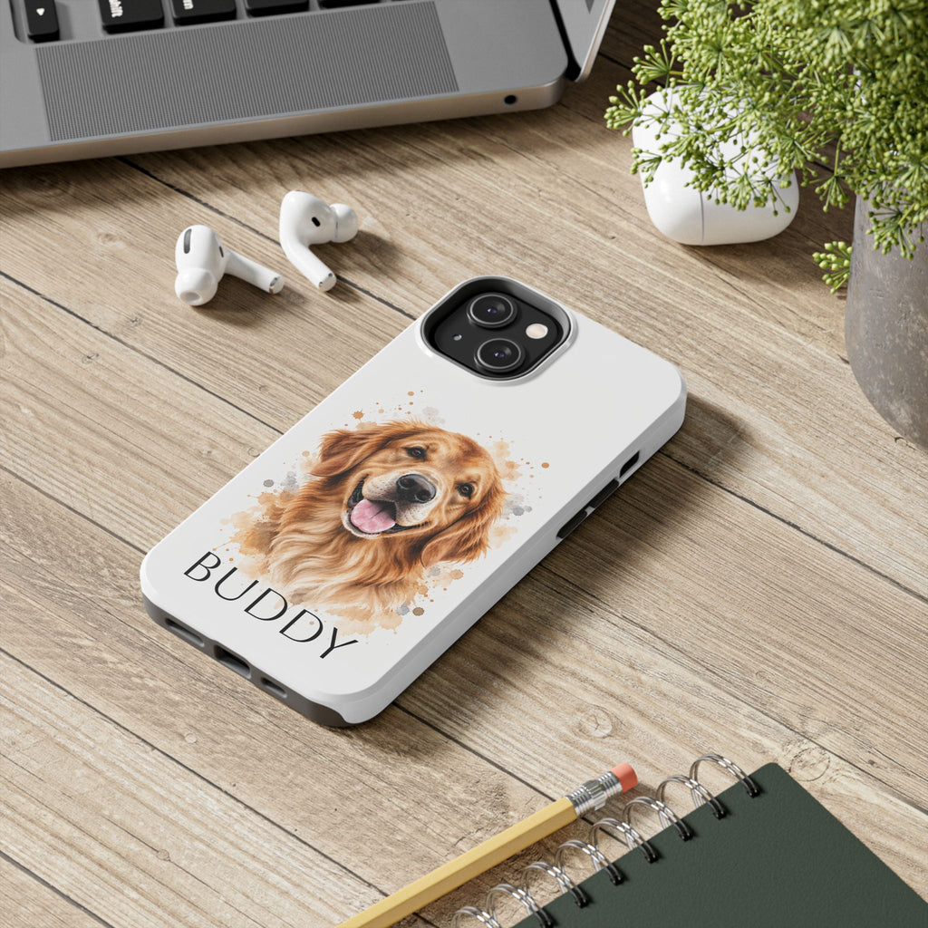 Personalized Pet Portrait Tough Phone Case