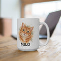Personalized pet portrait 15 ounce mug
