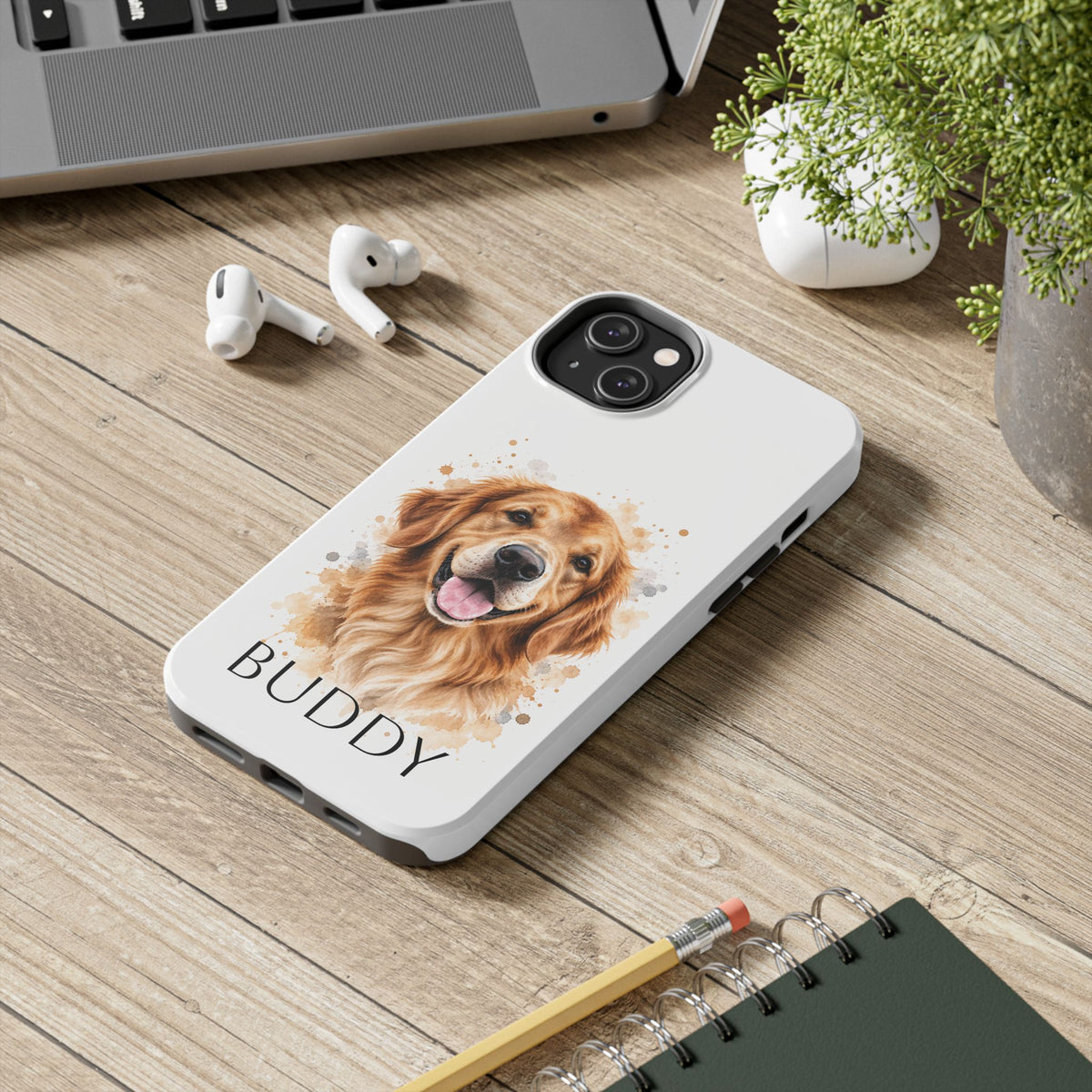 Personalized Pet Portrait Tough Phone Case