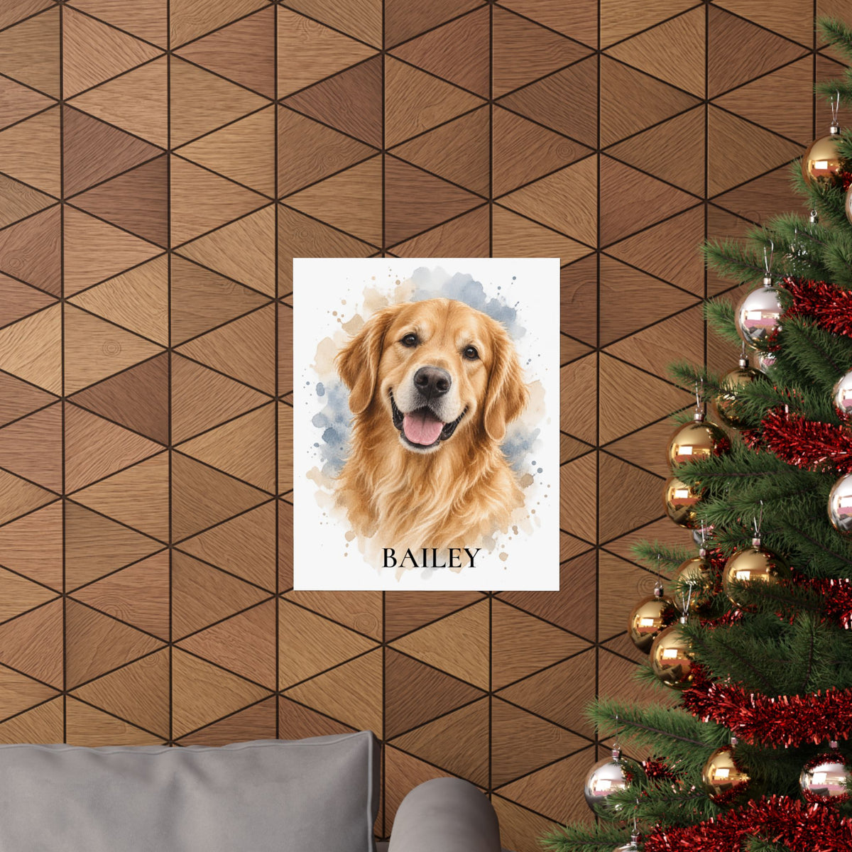 Personalized Pet Portrait Matte Poster